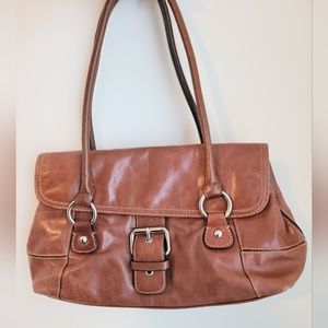 Brown leather purse